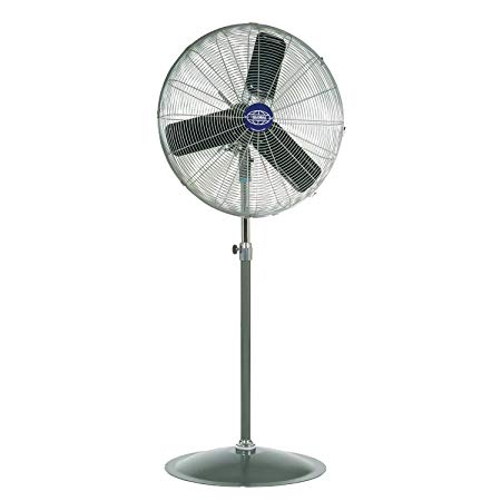 Global Industrial Oscillating Pedestal Fan, 24" Diameter, 1/4HP, 7525CFM