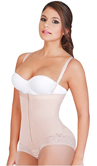 Fajas Salome 0412 Womens Colombian Strapless Butt Lifter Control Body Shapers
