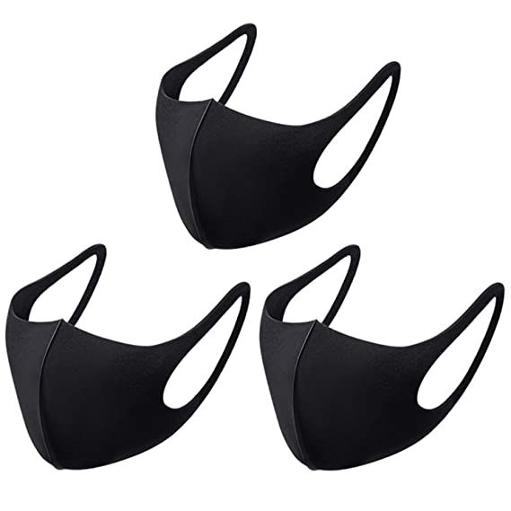 3PCS Unisex, washable and reusable Face Shield with Elastic Ear Loop Cover Full Face Anti-Dust
