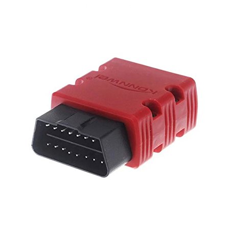 KONNWEI KW902 ELM327 V1.5 Mini ELM327 Bluetooth Wireless OBD II Car Auto Diagnostic Scan Tools Compatible with Android & Windows PC ( Red )