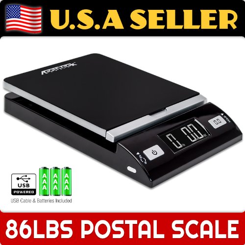 Accuteck Dreamcolor Black 86 Lbs Digital Shipping Scale