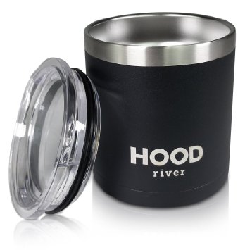 Hood River Stainless Steel Insulated Beer Cup Cocktail Tumbler Low Ball With Lid 13.5 oz. (1)