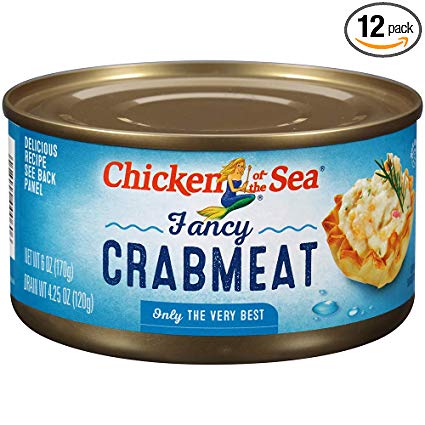 Chicken of the Sea Fancy Crab, 6 ounce Cans (Pack of 12)