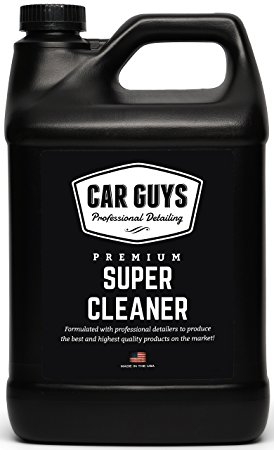 CarGuys Super Cleaner - The most effective All Purpose Cleaner available on the market! - Best for Leather Vinyl Carpet Upholstery Plastic Rubber and much more! - 1 Gallon Bulk Refill