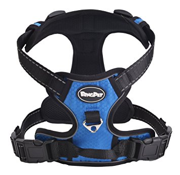 Best Front Range No-Pull Dog Harness. 3M Reflective Outdoor Adventure Pet Vest with Handle. 3 Stylish Colors and 5 Sizes