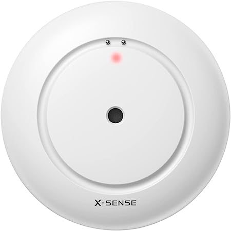 Water Leak Detector, X-Sense Water Sensor Alarm, Mini Water Detector Alarm with 110 dB Audio Alarm, Battery-Powered, Water Alarms for Basements, Sinks, Tanks, Pools, Model WS01