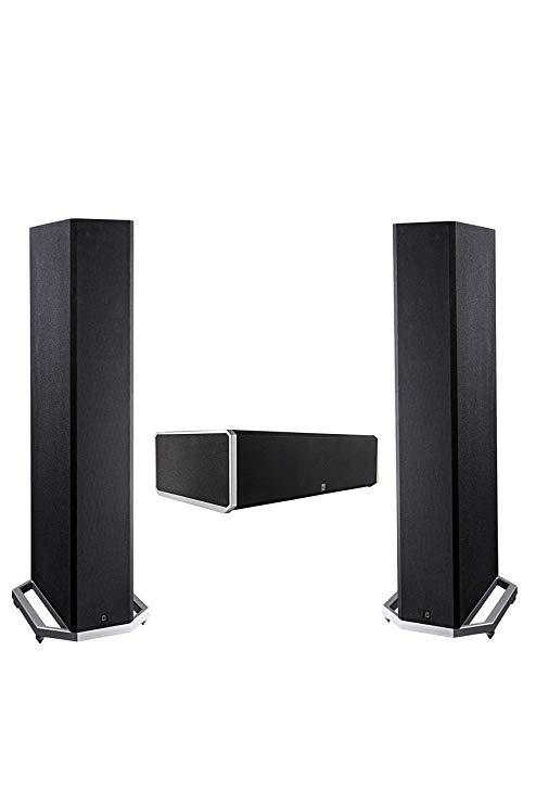 Definitive Technology BP9060 & CS9060 - 2 Floor Standing Speakers (4.5" Drivers) Plus 1 Center Channel | Premium Sound, Louder Bass | Drivers on Front & Rear Arrays | Integrated 10" Subwoofers
