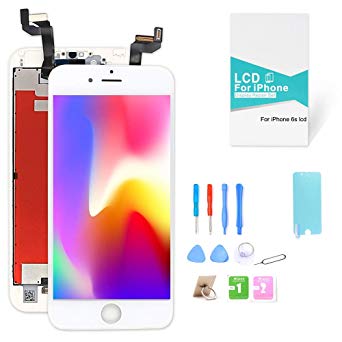 recyco Compatible Screen Replacement for iPhone 6s White 4.7 inch LCD Display 3D Touch Screen Digitizer Frame Assembly with Free Tools