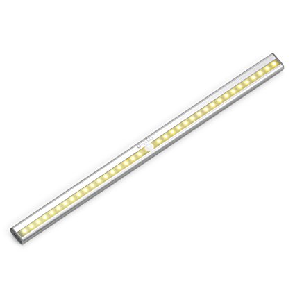 [Warm Light] OxyLED OxySense T-02Plus 36 Bright LED Light, 480mm/18.9inch Long Rechargeable, Motion Sensor Night Light