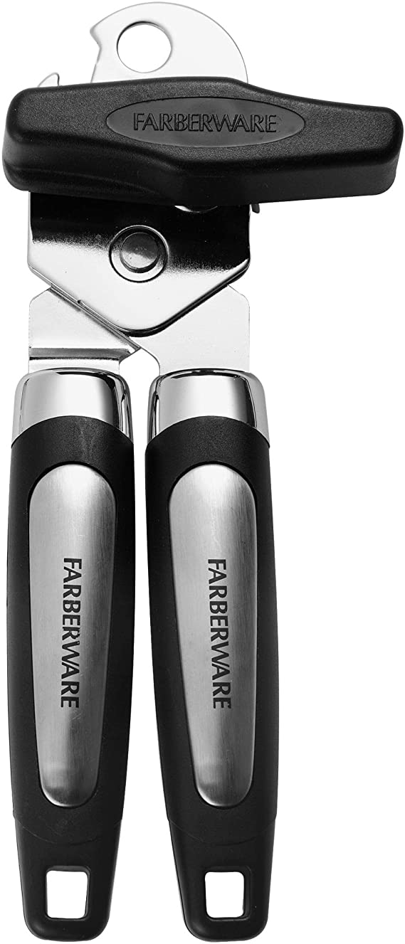 Farberware 5227163 Professional Manual Can Opener, One Size, Black/Silver
