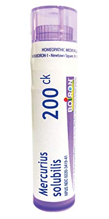 Boiron Mercurius Solubilis 200C, 80 Pellets, Homeopathic Medicine Sore Throat