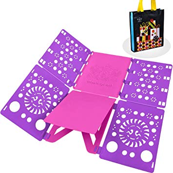 BoxLegend V2-Plus Shirt Folding Board t Shirts Clothes Folder Durable Plastic Laundry folders Folding Boards flipfold ¡­