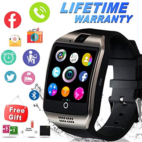 Bluetooth Smart Watch Waterproof Smartwatch with Camera SIM TF Card Slot Touch Screen Phone Unlocked Cell Phone Watch Sports Smart Wrist Watch For Android Phones Samsung IOS iPhone Men Women Kids