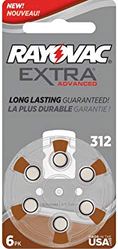 Rayovac Extra Advanced, size 312 Hearing Aid Battery (pack 60 pcs)