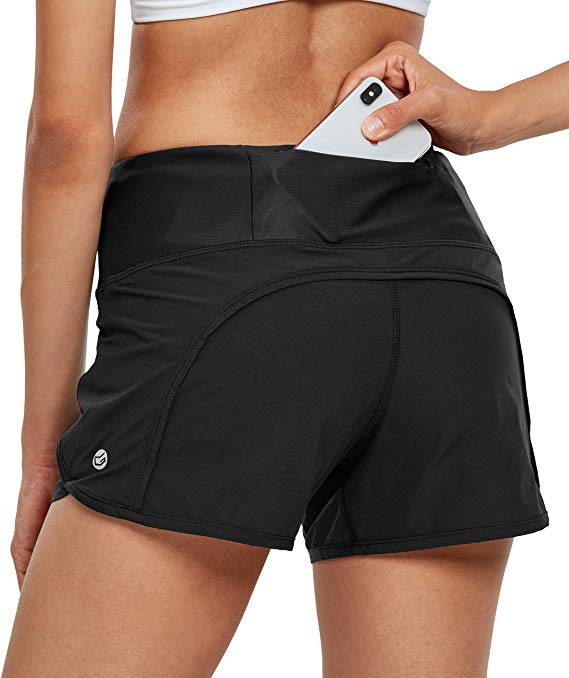 Women's Workout Shorts Athletic Sports Running Shorts for Women with Mesh Liner & Pocket on Waistband