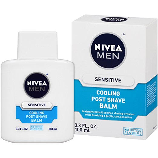 NIVEA Men Sensitive Cooling Post Shave Balm 3.3 Fluid Ounce (Pack of 3)