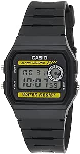 Casio F-94Wa-9Dg Men's Digital Multi-Function Black Rubber Watch