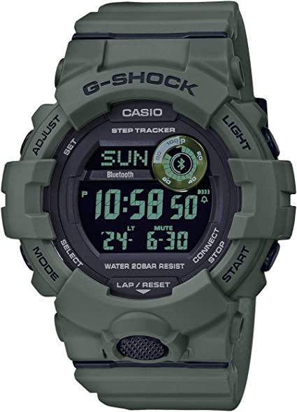 CASIO Mens Digital Watch with Resin Strap GBD-800UC-3ER