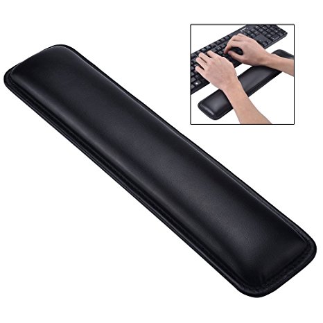 Cmhoo Keyboard Wrist Pad Comfortable Keyboard Cushion Rubber Palm Support Wrist Rest Pad with Meomery Foam for Laptops/ Notebooks/MacBooks/PC/Computer (14.53.21in, K-wrist Blace)