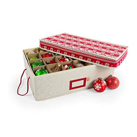 Santas Bags 2 Tray Ornament Storage Box Dividers (Cross Stitch)