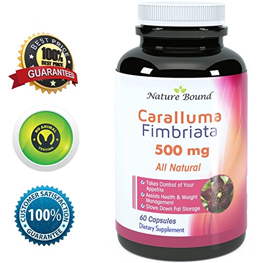 Caralluma Fimbriata for Weight Loss Pills – Caralluma Extract To Increase Energy And Metabolism - Appetite Suppressant - Burn Fat And Build Muscle Supplement For Women & Men By Nature Bound