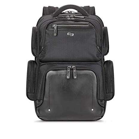 Solo Lexington 15.6 Inch Laptop Backpack, Black