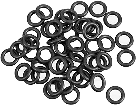 uxcell O-Rings Nitrile Rubber, 4.5mm Inner Diameter, 7.5mm OD, 1.5mm Width, Round Seal Gasket(Pack of 50)