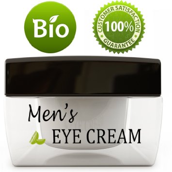 Natural Eye Cream for Men - Best Mens Treatment for Puffiness - Dark Circles and Wrinkles with Calendula and Sesame - Anti Aging Benefits and USA Made