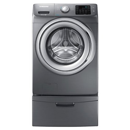 Samsung WF42H5200AP Energy Star 4.2 Cu. Ft. Front-Load Steam Washer with SelfClean, Platinum