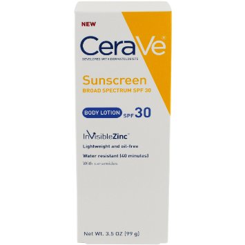 CeraVe Moisturizers, Body Lotion SPF 30, 3.5 Ounce