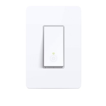 TP-LINK Smart Wi-Fi Light Switch, Works with Amazon Alexa, No Hub Required, Single Pole, Control Your Fixtures From Anywhere (HS200)