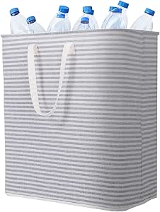 Lifewit 100L Collapsible Washing Laundry Basket Hamper, Dirty Clothes Basket Laundry Bin With Extended Handles For Storage Clothes Toys In Bedroom Bathroom, Grey