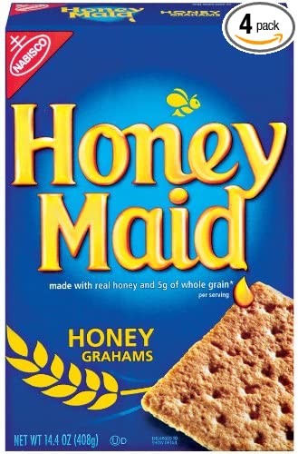 Honey Maid Original Grahams, 14.4-Ounce Boxes (Pack of 4)