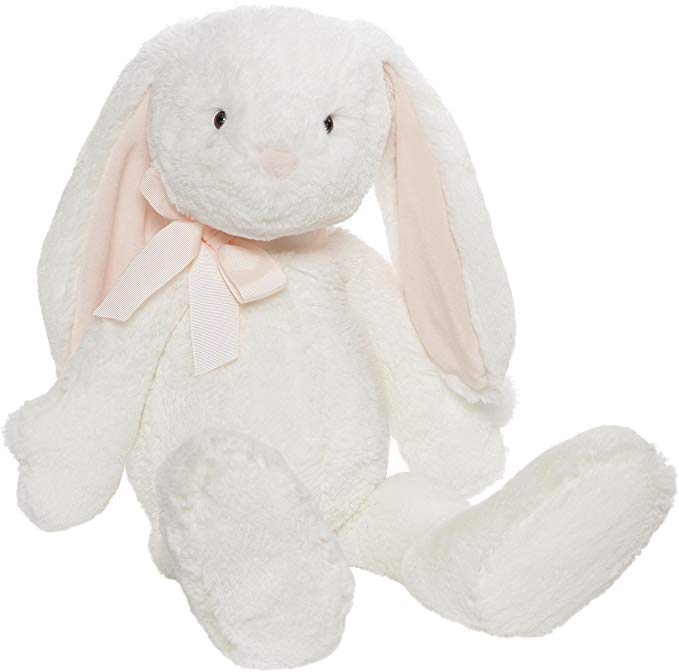 GUND Easter Evelyn Bunny Plush Stuffed Animal, White, 14”