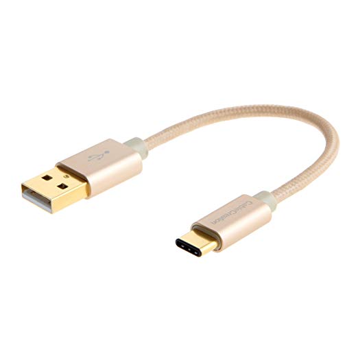 CableCreation Short Type C (USB-C) to Standard USB 2.0 A Male Cable, USB 3.1 USB-C for Apple The Macbook, Chromebook Pixel and More, 12CM Version 56K Ohm Resistance