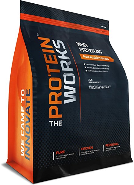 THE PROTEIN WORKS Whey Protein 360 Shake - 1.2 kg, Chocolate Marble Cheesecake