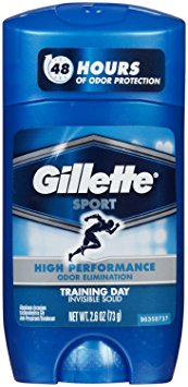 Gillette Sport Anti Perspirant & Deodorant, Training Day 2.6 oz (Pack of 6)