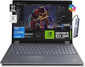 Lenovo ThinkPad P16 Gen 2 Mobile Workstation (16" FHD , Intel 24-Core i9-13980HX, 128GB DDR5 RAM, 4TB SSD, NVIDIA RTX 2000 Ada 8GB) Laptop for Engineer, Designer, Architect, IST HUB, Win 11 Pro, 2024