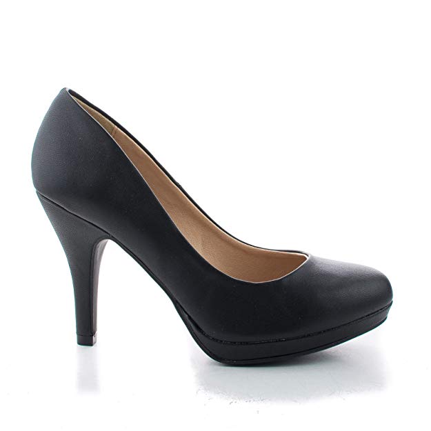 Round Toe Extra Cushioned Comfort Classic Dress Work Pumps
