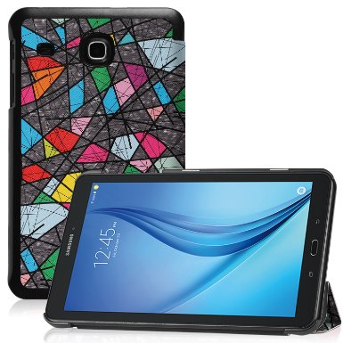 8" Samsung Galaxy Tab E 8.0 Tablet Case Cover, WizFun Shell Case Cover For 8" Samsung Galaxy Tab E 8.0 (Sprint / US Cellular) SM-T377 4G LTE 8-Inch Tablet (Sail-Gray2)