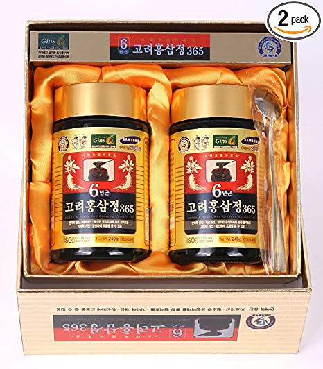HongSamJeong 240g(8.5oz) X 2ea, Korean 6years Root Red Ginseng Gold Extract, Saponin, Panax