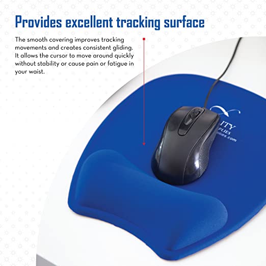 New Quality Gel Mouse Pad Wrist Support (Blue) …
