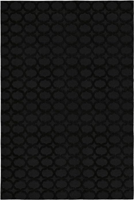 Garland Rug Sparta 8-Feet by 10-Feet Area Rug Black