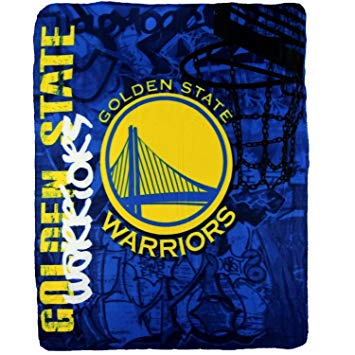 NBA Golden State Warriors Fleece Throw Blanket 50 inch by 60 inch