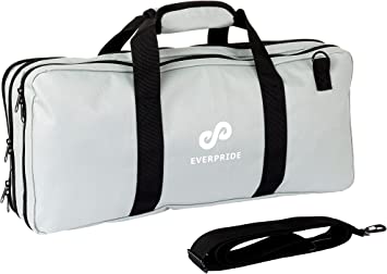 EVERPRIDE Chef Knife Bag Holds 20 Knives PLUS Large Zippered Compartment for Kitchen Tools – Durable, Large Knife Bag for Chefs – Knives Not Included