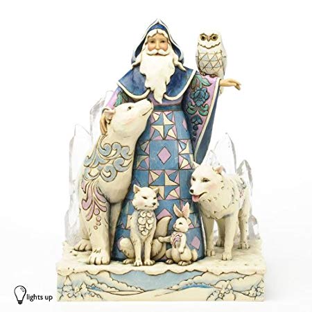 Jim Shore for Enesco Heartwood Creek Winter Santa Masterpiece Figurine, 9.75-Inch