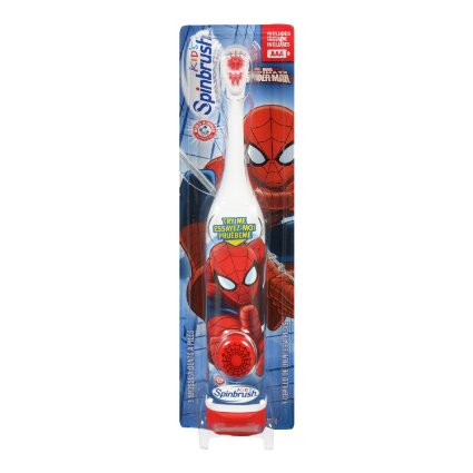 Spinbrush For Kids Battery Powered Toothbrush Spiderman