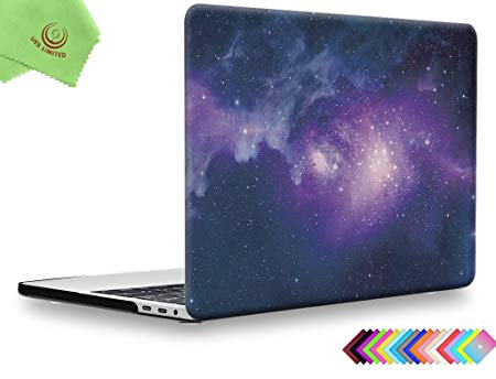 UESWILL MacBook Pro 13 inch Case 2019 2018 2017 2016 Release, Model A2159/A1989/A1706/A1708, Galaxy Pattern Hard Case Cover for MacBook Pro 13 inch with/Without Touch Bar, Nebula/Purple