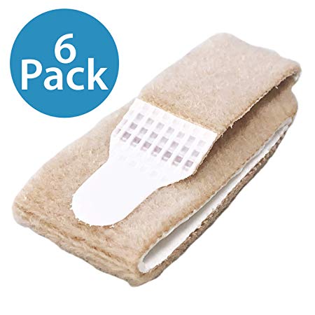 NatraCure Cushioned Toe Wraps - 6 PACK - (For Treating and Straightening Hammertoes, Overlapping Toes, Claw Toes and Broken Toes)