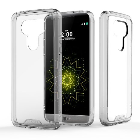 LG G5 Case, J&D [Crystal Clear] [Drop Protection] LG G5 Anti-Scratch Clear Back Panel   TPU Bumper Slim Case for LG G5 (Fusion Clear)